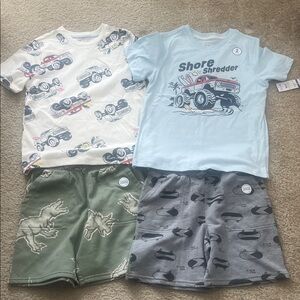 NEW 365 kids Garanimals size 10 Kids Shorts Set 4pc